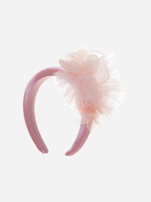 Pale pink flower headband