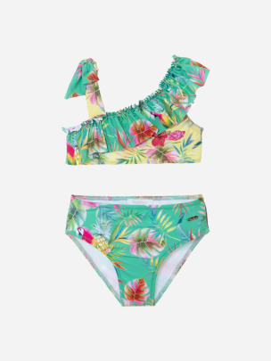 Bikini with multicolored print