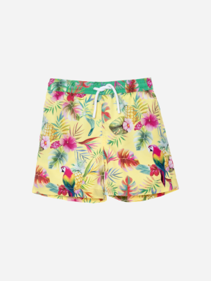 Tropical print swim shorts