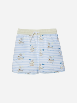  Swim shorts with teddy bear print