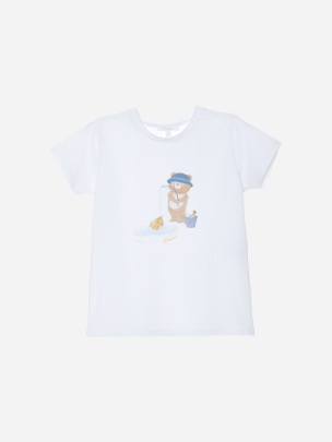 Boys t-shirt with fisherman bear print