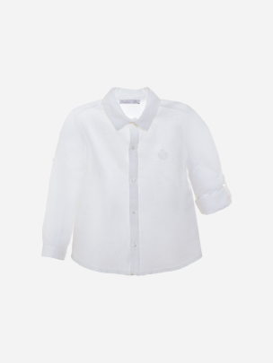 White shirt made in linen