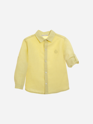 Yellow shirt made in linen