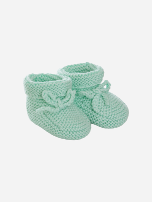 Green Water knit booties