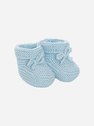 Light Blue knit booties
