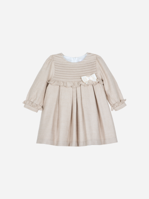 Beige corduroy dress