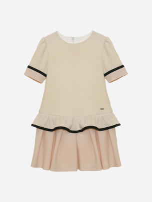 Ivory short sleeve dress