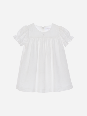 Ecru English embroidery dress