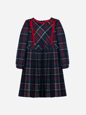 Red flannel dress